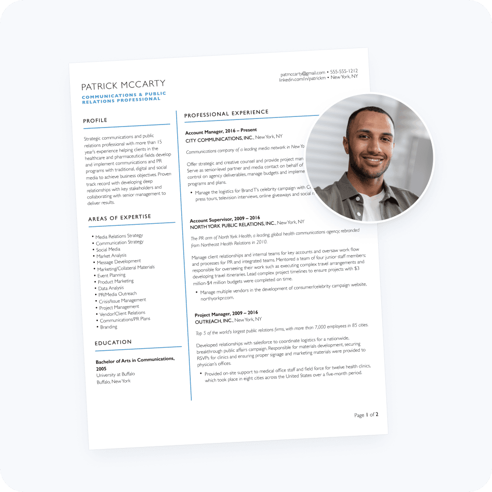 Be interview-ready with a resume that tells your story