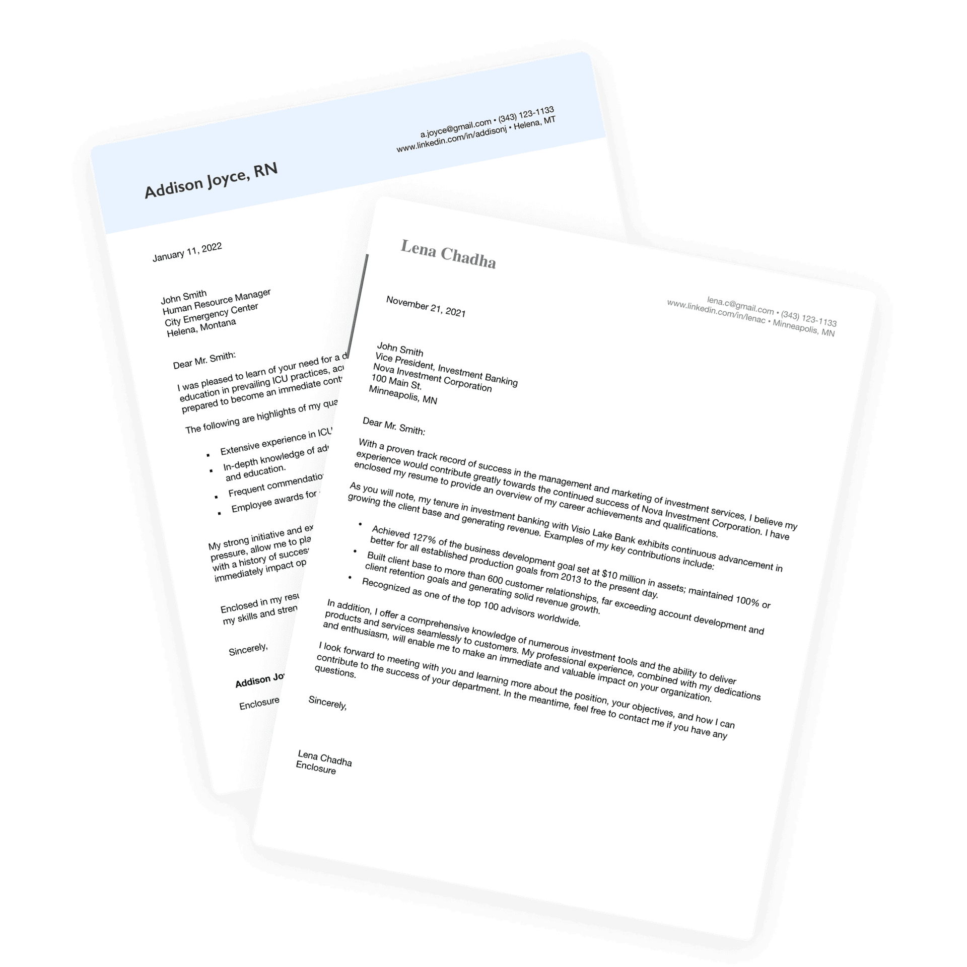 Don’t sleep on the cover letter