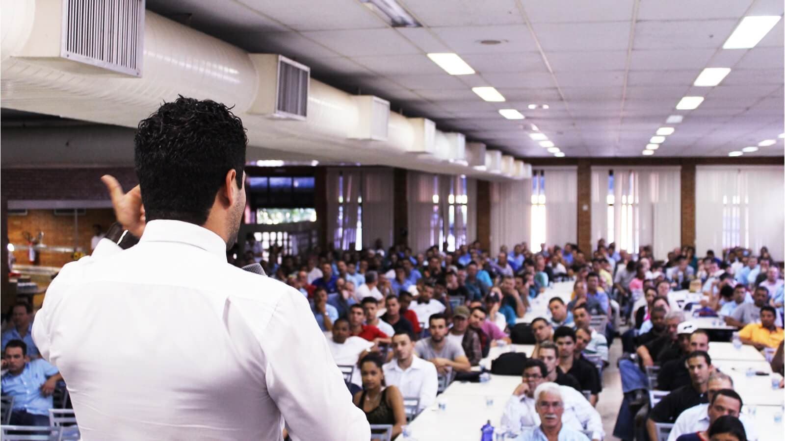Man giving a presentation