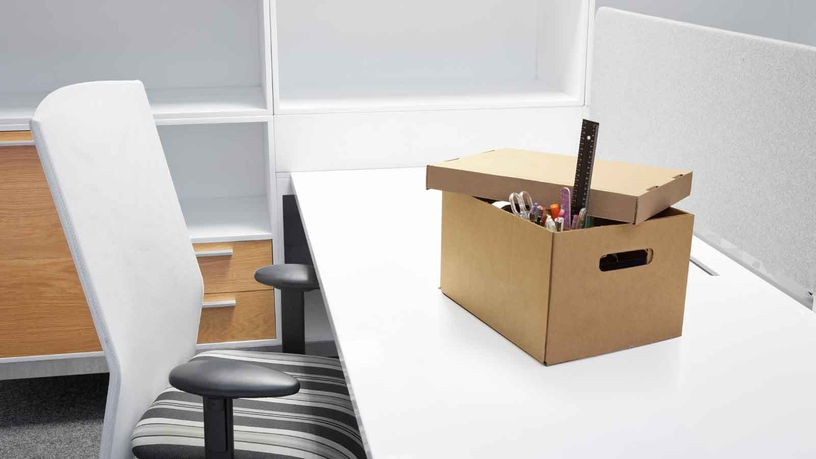 box on desk