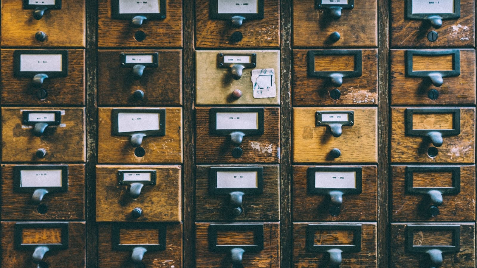 Category drawers