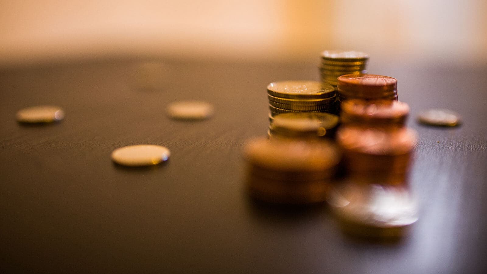 Stacked coins