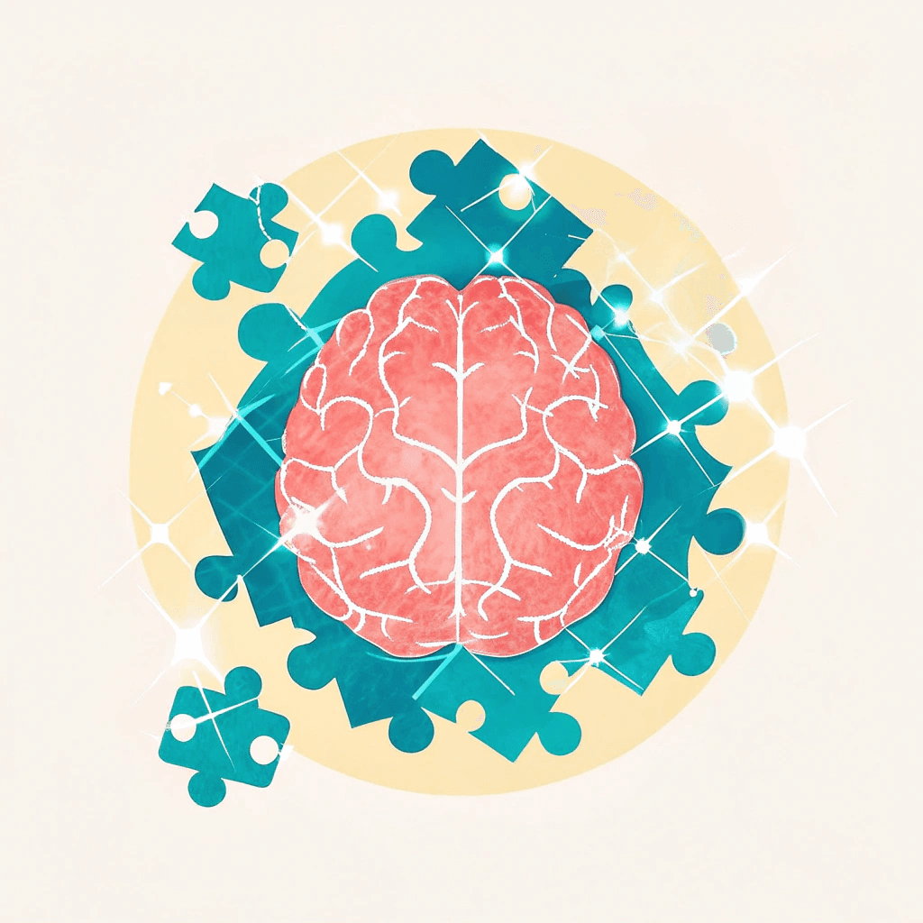 puzzle pieces of a brain