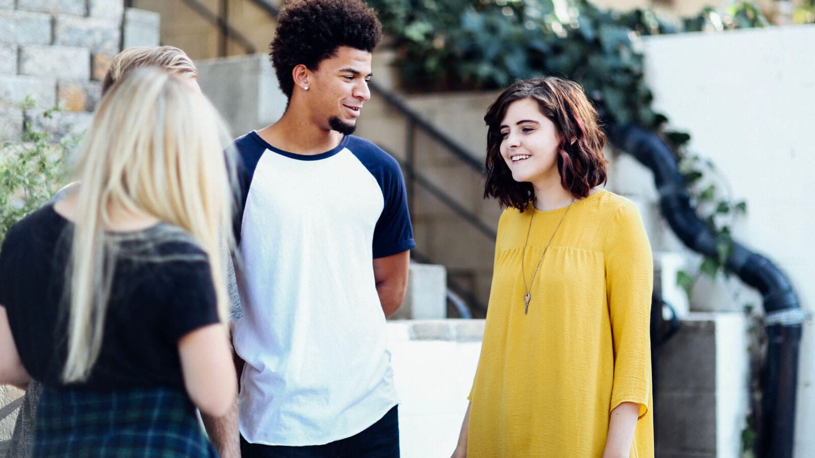 Students talking
