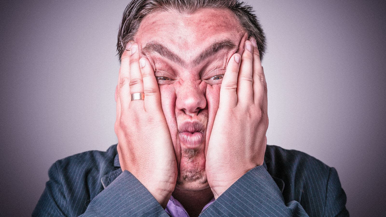 Frustrated man