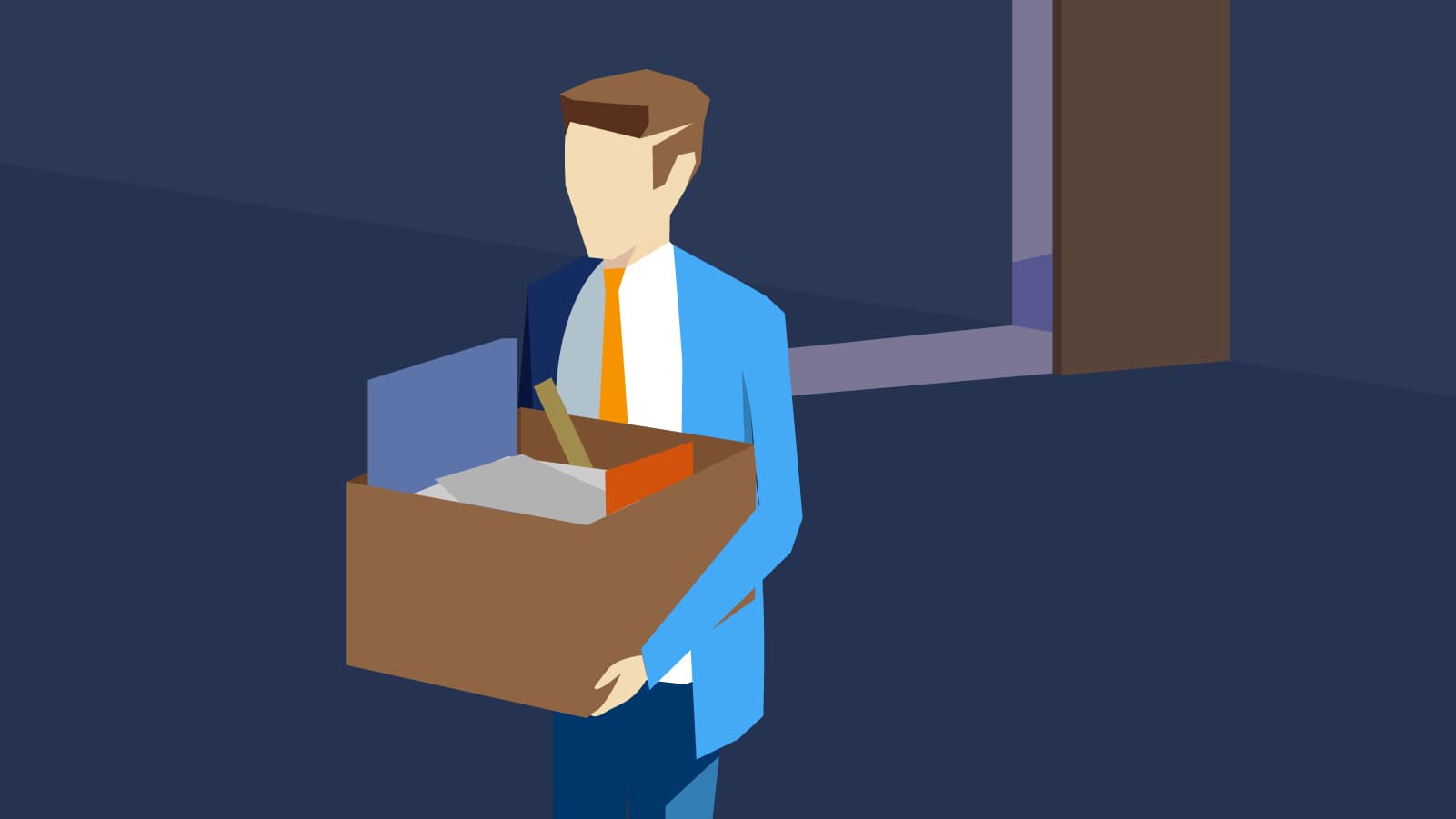 man with box