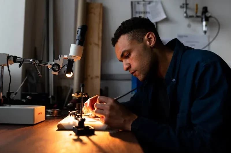 Mechanical Engineer at work