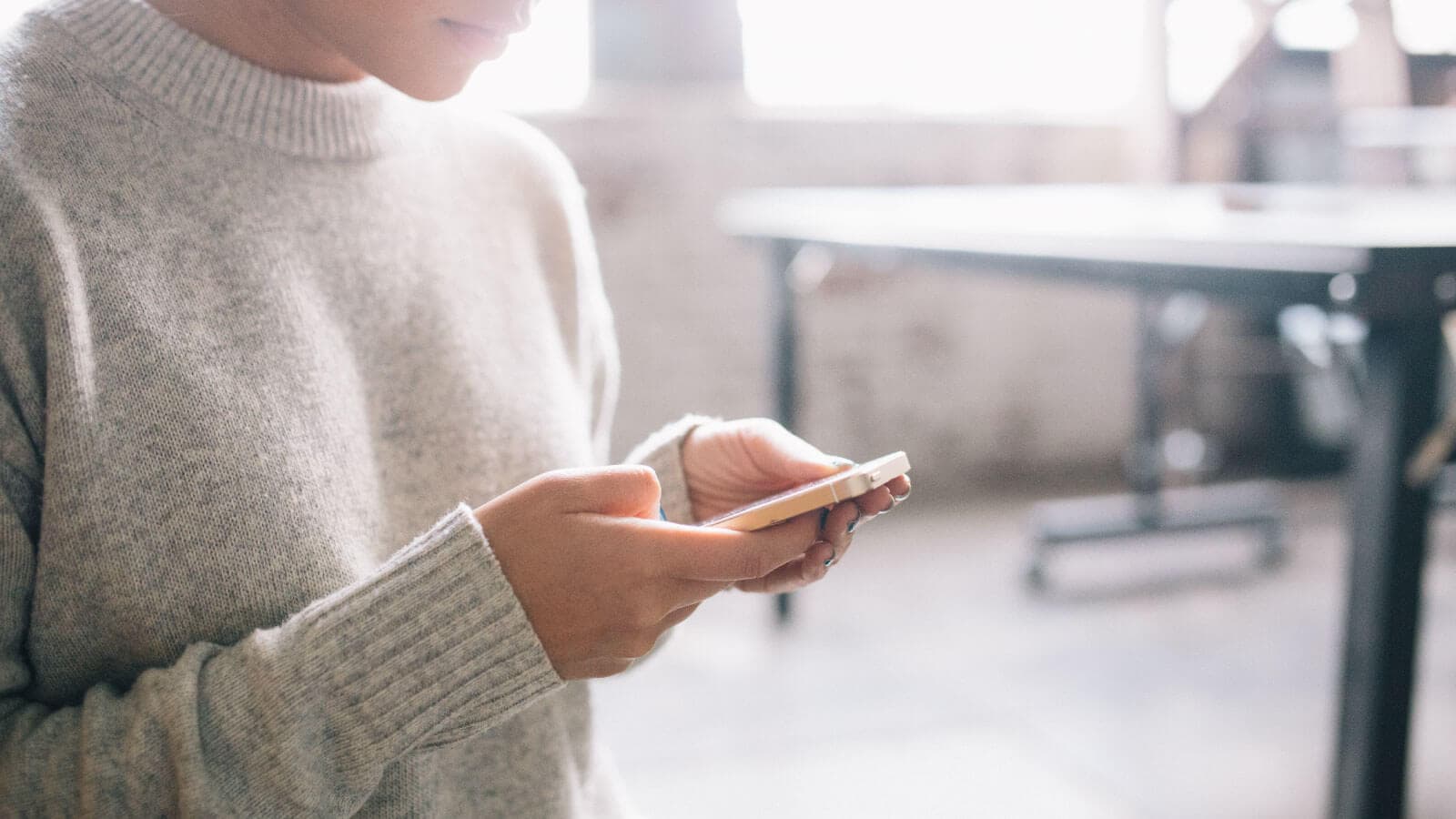 Woman on her phone