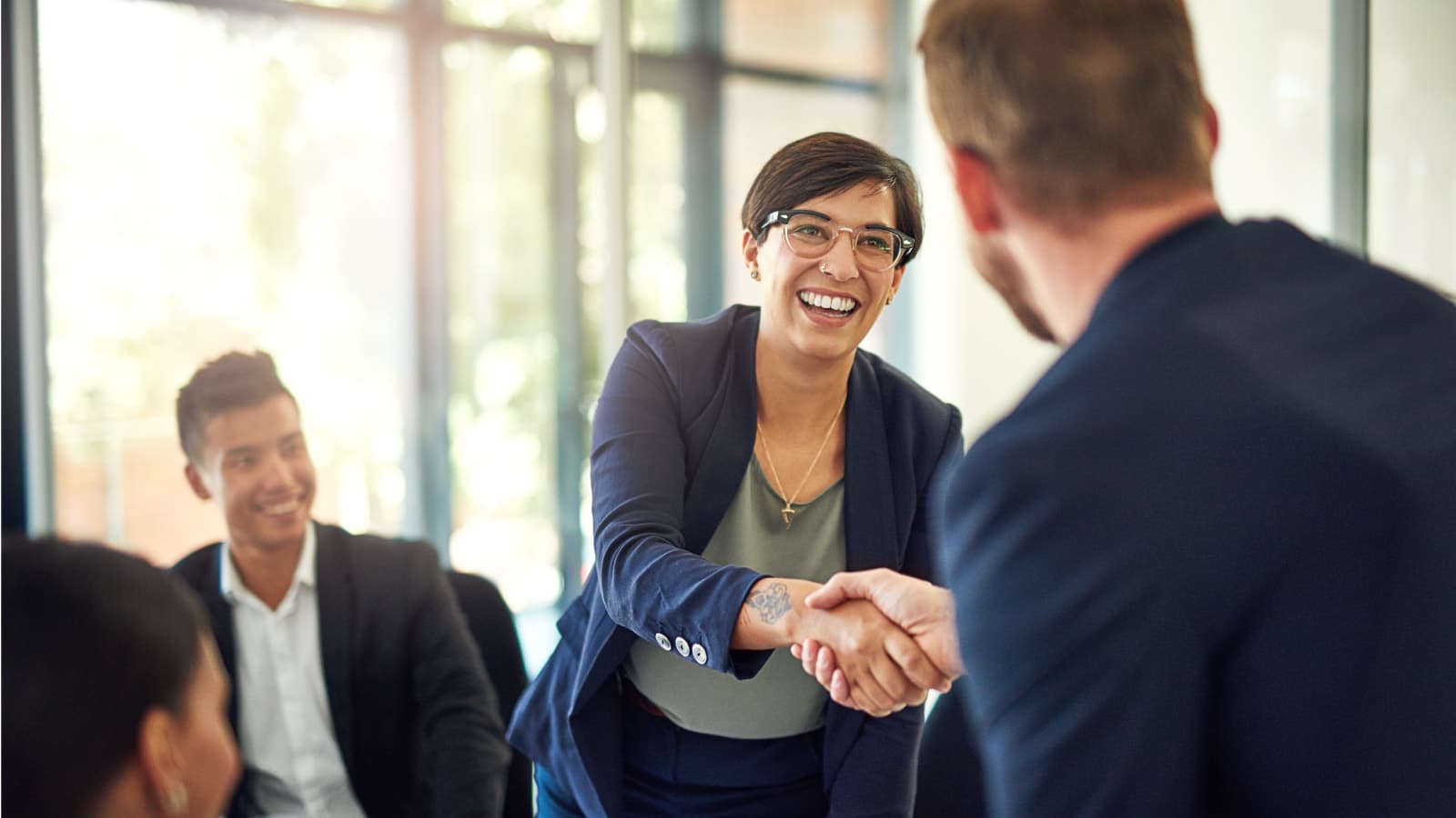 Interview handshake
