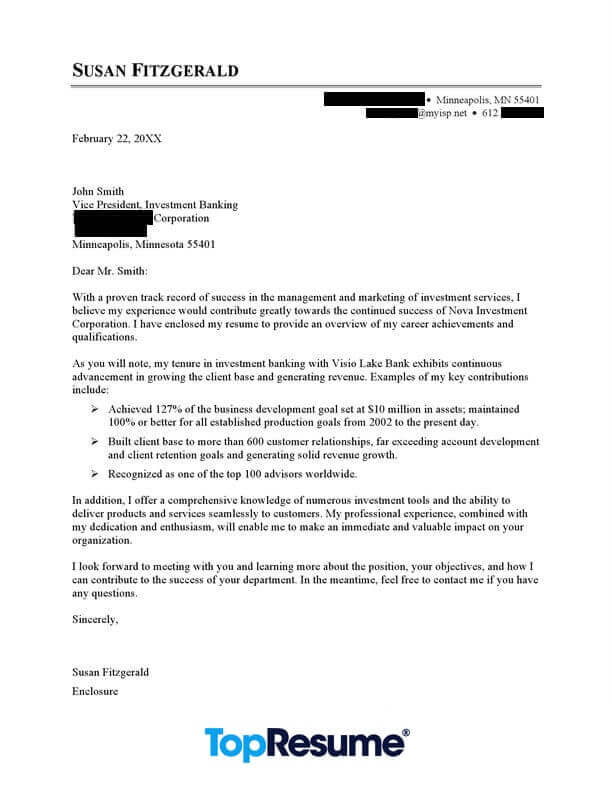 Cover Letter Sample