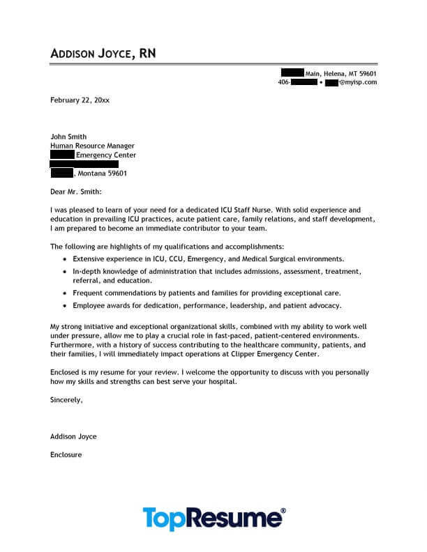 Cover Letter Sample